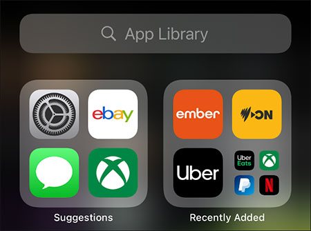 آموزش استفاده از App Library در آیفون